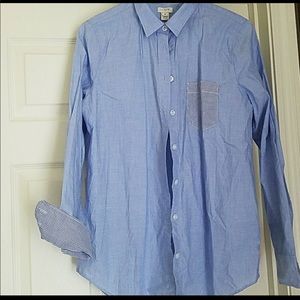 J. Crew Factory Shirt with Striped Pocket **NWOT**